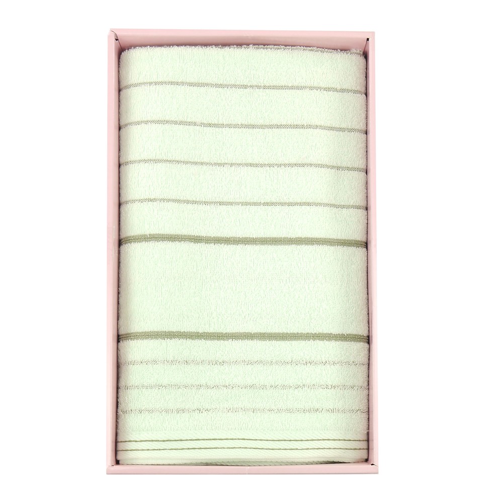 色紗緞檔浴巾